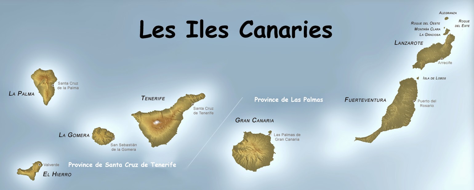 Carte De Larchipel Des Canaries 